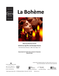 La Bohème - Pacific Opera Victoria