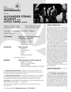 Program Notes - San Francisco Performances