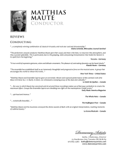 MATTHIAS MAUTE - DOMONEY ARTISTS MANAGEMENT