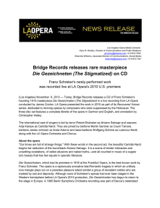 Bridge Records releases rare masterpiece Die
