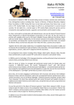 Baha Yetkin Bio PDF - Baha Yetkin Official Web Page