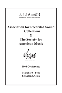 Program - The Society for American Music
