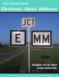 Festival Program - Electronic Music Midwest