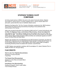 stephen thomas cavit composer