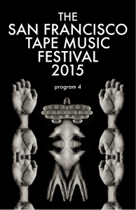 Tape Fest 2015 Program SUNDAY