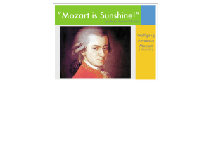 Mozart Lesson - Cold Spring School