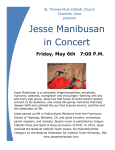Jesse Manibusan in Concert - St. Thomas More Catholic Church