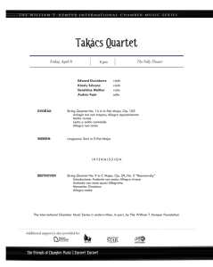 Takács Quartet - The Friends of Chamber Music