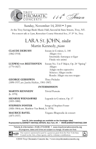 Troy Chromatic Concerts Presents Lara St. John, violin