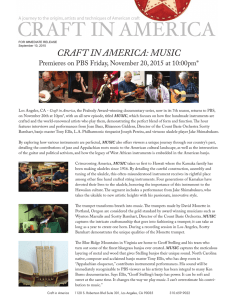 CRAFT IN AMERICA: MUSIC