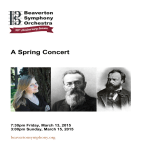 printed program - Beaverton Symphony Orchestra