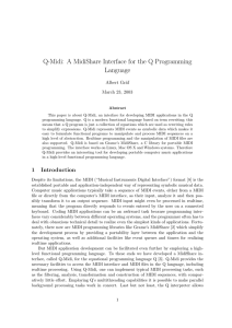 Q-Midi - Q - Equational Programming Language