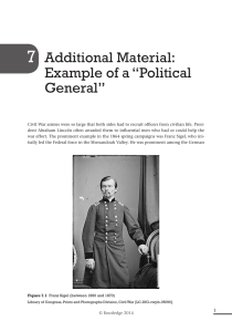 Additional Material: Example of a “Political General”