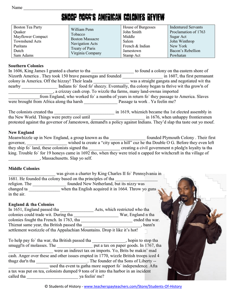 Snoop Dogg S American Colonies Review