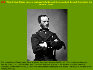 LEQ: What United States general captured Atlanta