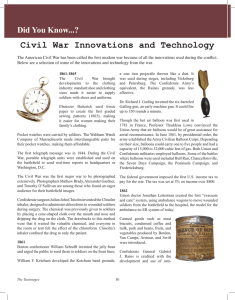 Civil War Innovations and Technology