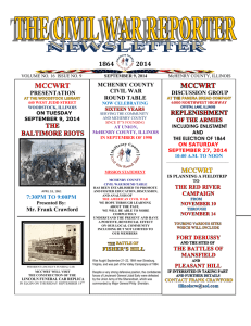 September - McHenry County Civil War Round Table
