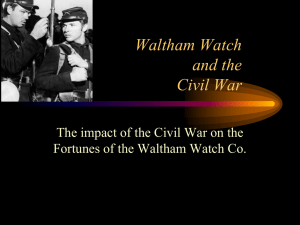 Waltham Watch and the Civil War