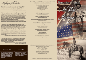 Fauquier County Civil War Heritage Brochure