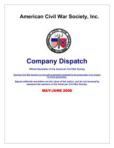 May 2008 - American Civil War Society