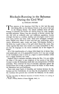 Blockade-Running in the Bahamas During the Civil War