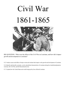 Civil War DBQ - St. Charles Parish Public Schools