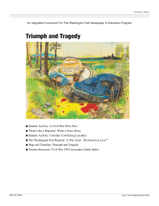 Triumph and Tragedy - Newspaper In Education