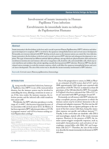 Involvement of innate immunity in Human Papilloma Virus infection