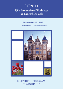 - 13th International Workshop on Langerhans Cells