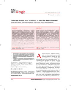 Artículo de revisión The ocular surface: from physiology to the ocular