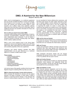 DMG: A Nutrient for the New Millennium