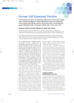 Human Cell-Expressed Proteins