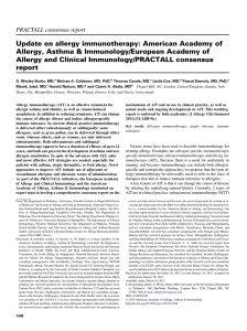 Update on allergy immunotherapy - Journal of Allergy and Clinical
