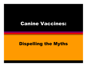 Canine Vaccines: