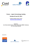 France – Japan Immunology meeting October 22 and 23, 2014