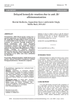 Delayed hemolytic reaction due to anti Jka alloimmunization