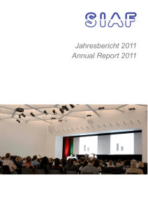 Annual Report 2011 - Davos - Swiss Institute of Allergy and Asthma