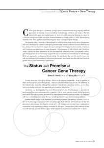 C Special Feature – Gene Therapy