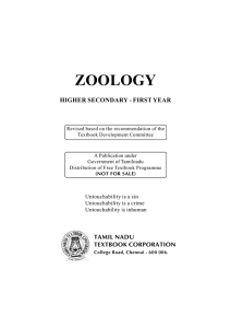 zoology - Textbooks Online