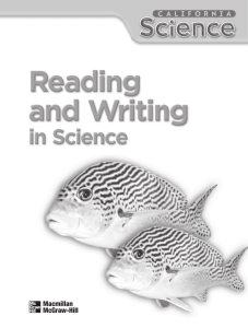 Reading and Writing in Science - Macmillan/McGraw-Hill