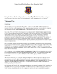 Udorn Royal Thai Air Force Base Historical Brief