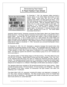 a pearl harbor fact sheet - The National WWII Museum
