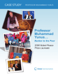 Professor Muhammad Yunus…
