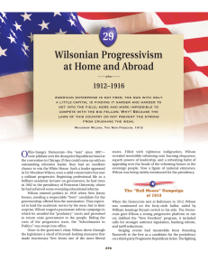 Wilsonian Progressivism at Home and Abroad