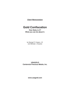 Gold Confiscation