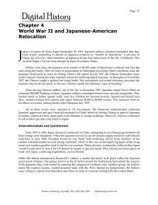 Chapter 4 World War II and Japanese-American