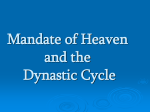 Mandate of Heaven and the Dynastic Cycle