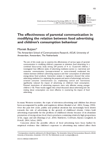 The effectiveness of parental communication in