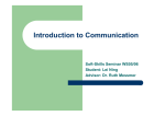 Introduction to Communication