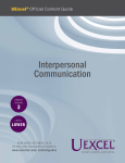 UExcel Official Content Guide for Interpersonal Communication